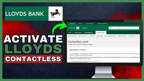 lloyds contactless card request|activate Lloyds contactless card.